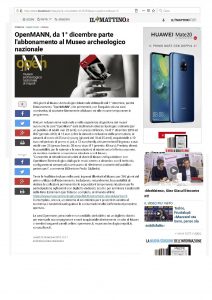 il Mattino 26 nov 2018 OpenMANN